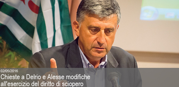 02/05/2016 – chieste a Delrio e Alesse modifiche all’esercizio del diritto di sciopero
