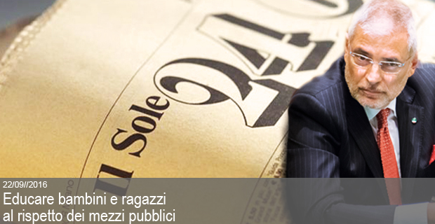 22/09/2016 – educare bambini e ragazzi al rispetto dei mezzi pubblici