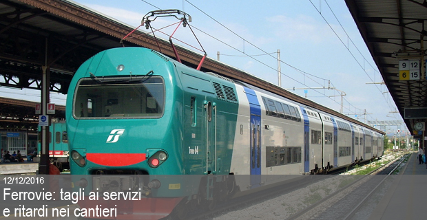 12/12/2016 – Ferrovie: tagli ai servizi e ritardi nei cantieri, la denuncia Fit Cisl