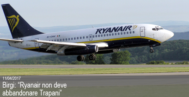 11/04/2017 – Birgi: “Ryanair non deve abbandonare Trapani”