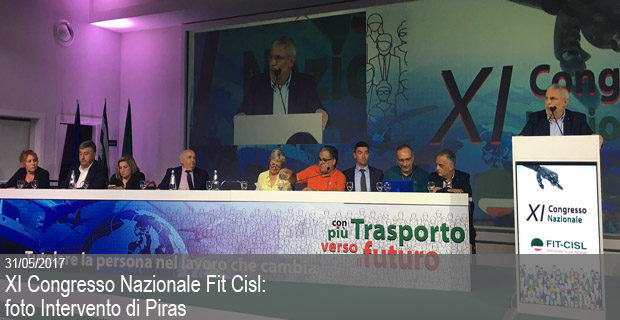 31/05/2016 – XI Congresso nazionale FIT CISL