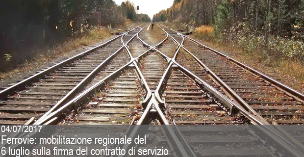 04/07/2017 – Ferrovie,  oggi martedì 4 luglio alle ore 10 presso la Cisl Sicilia di piazza Castelnuovo, 35 conferenza stampa Cgil Cisl Uil, e Federazioni Trasporti dei tre sindacati confederali per presentare la mobilitazione regionale del 6 luglio sulla