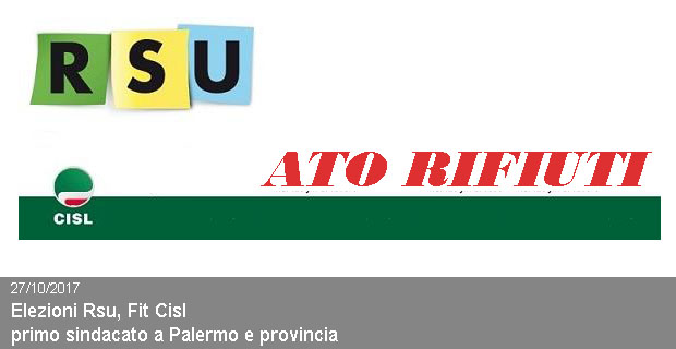 27/10/2017 – Elezioni Rsu, Fit Cisl primo sindacato a Palermo e provincia
