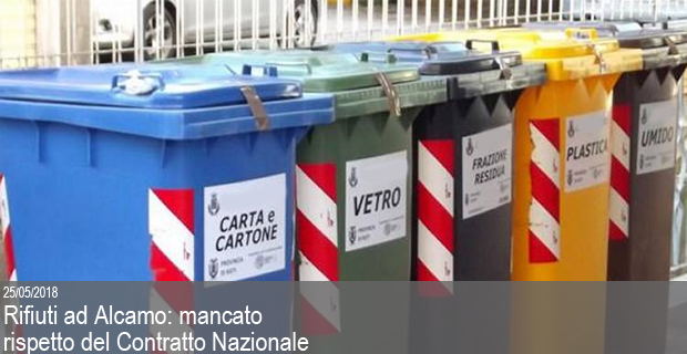 25/05/2018 – Fit Cisl su rimodulazione del servizio di raccolta rifiuti ad Alcamo: “mancato rispetto del Contratto nazionale, peggioramento del servizio, impatto negativo su cittadini e lavoratori”.