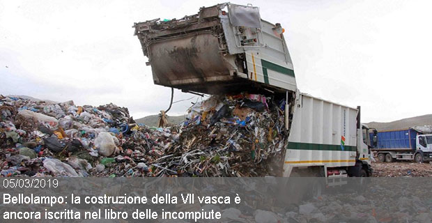 05/03/2019 – Bellolampo: la costruzione della VII vasca è ancora iscritta sul libro delle incompiute