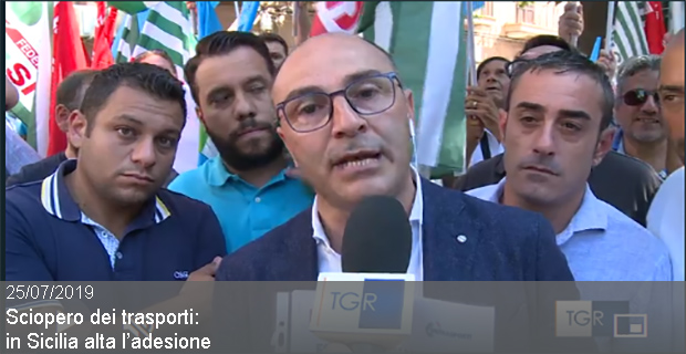 25/07/2019 – Sciopero dei Trasporti: in Sicilia alta l’adesione
