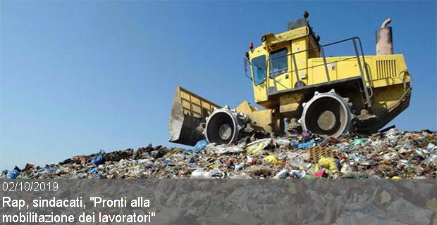 02/10/2019 – Rap, sindacati, “Pronti alla mobilitazione dei lavoratori”