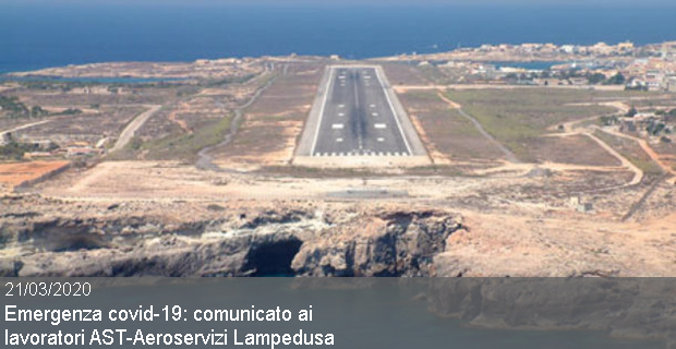 aeroporto lampedusa 21 03 2020