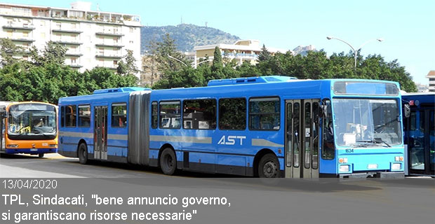 13/04/2020 – TPL, Sindacati, “bene annuncio governo, si garantiscano risorse necessarie”