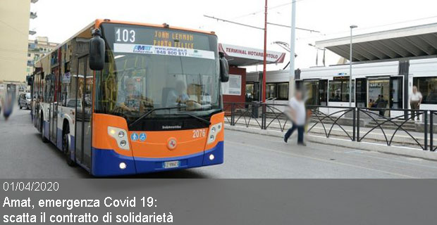 01/04/2020 – Amat, emergenza Covid 19 Scatta il contratto di solidarietà per 250 lavoratori per 9 settimane Dallo scorso 12 marzo fino a fine giugno Siglato accordo Azienda-Sindacati