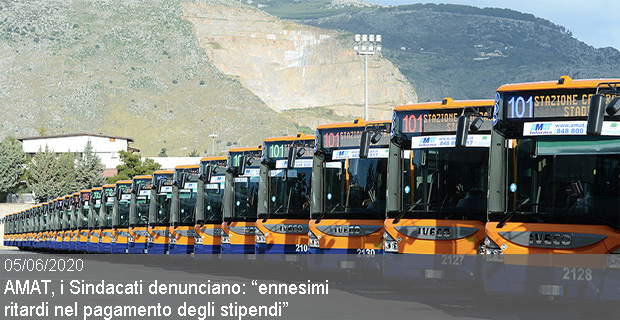 05/06/2020 AMAT, i Sindacati denunciano: “ennesimi  ritardi nel pagamento degli stipendi”