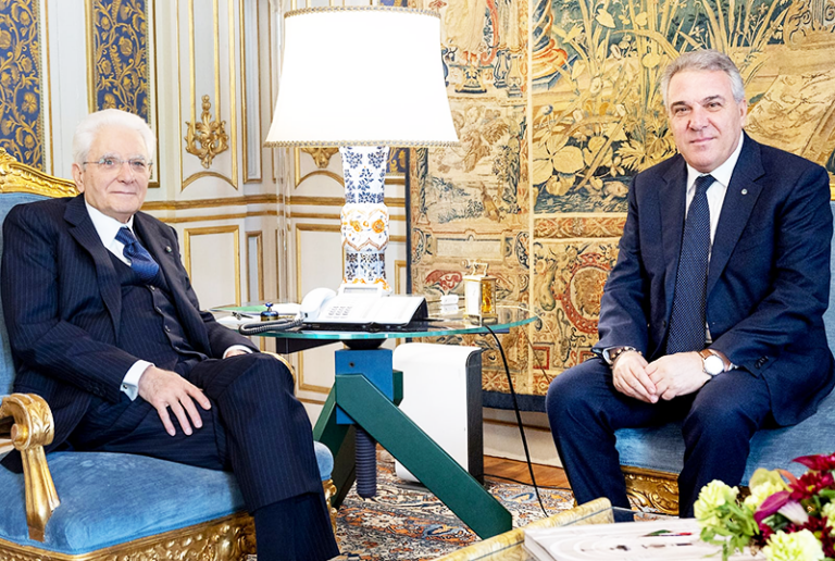 24/04/2023 – Quirinale. Il Presidente Mattarella ha ricevuto il segretario generale della  Cisl Sbarra