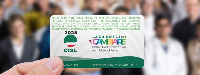 03/03/2026 – Crescono gli iscritti alla Cisl: + 42.000 tesserati tra i lavoratori attivi.